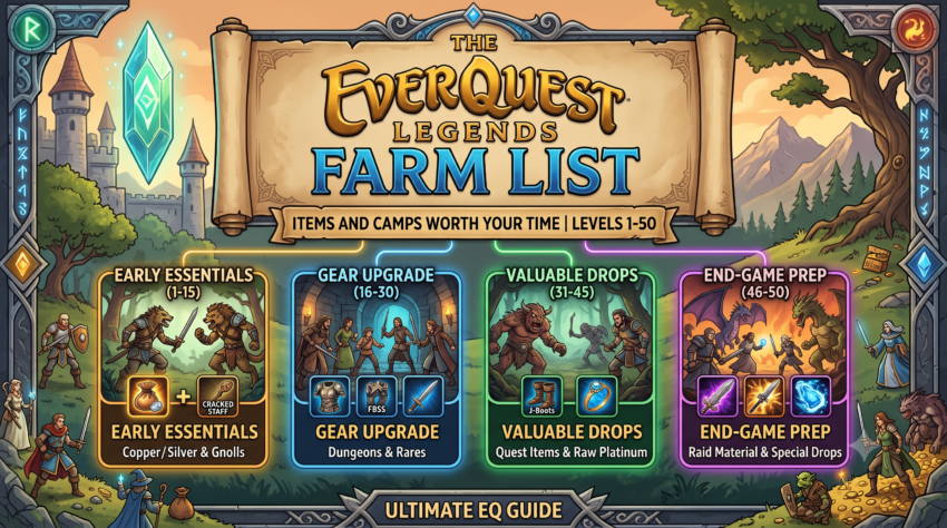 Everquest Legends Farm List