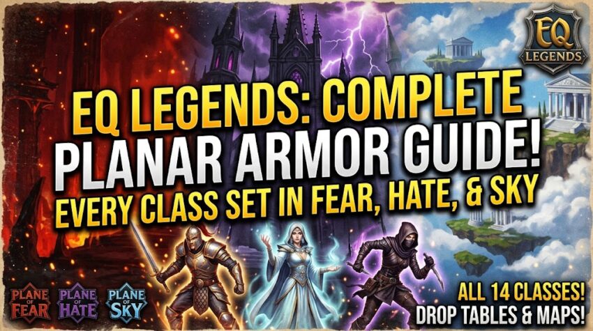 EQ Legends Planar Armor Guide: Every Class Set in Fear, Hate, and Sky